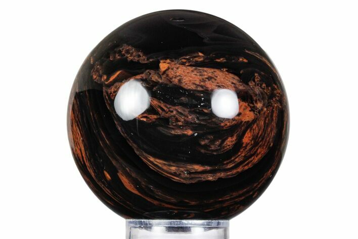 Polished Mahogany Obsidian Sphere #359189